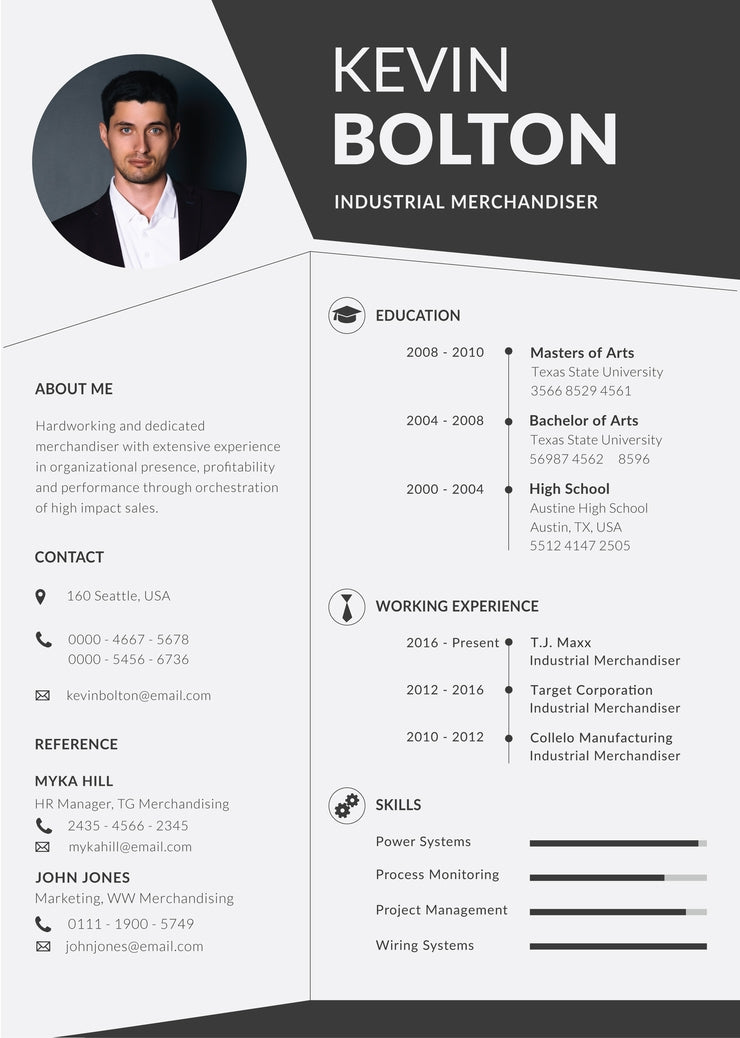 creative resume for visual merchandiser