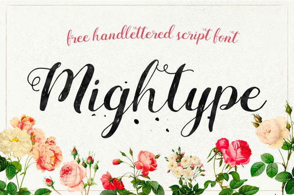 handlettered font box