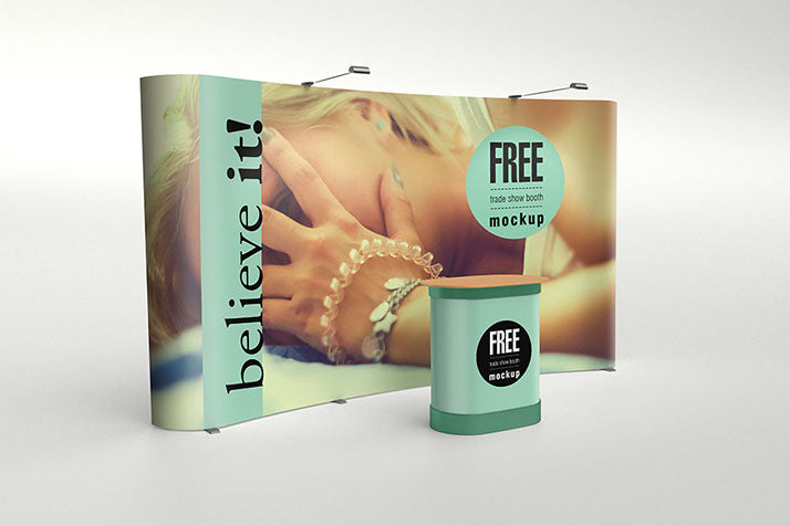 Download Free Business Trade Show Booth Advertisement Mockup Creativebooster