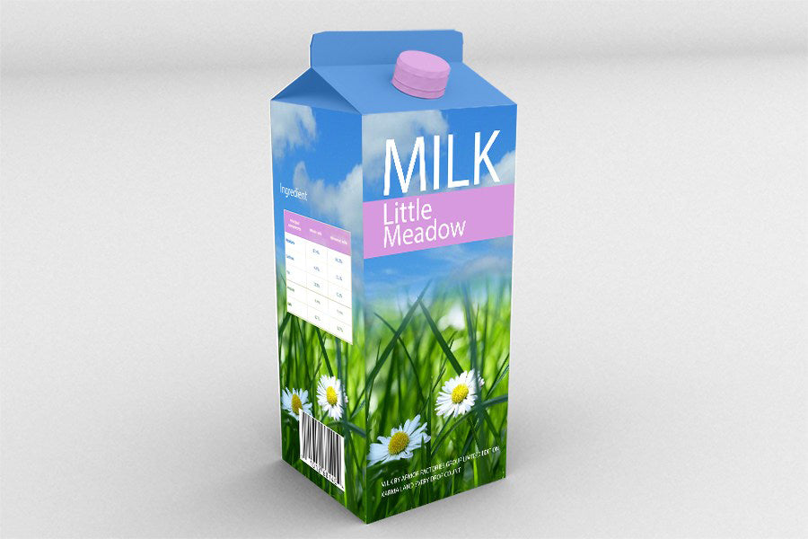 Download Free Psd Milk Box Mockup Creativebooster Yellowimages Mockups