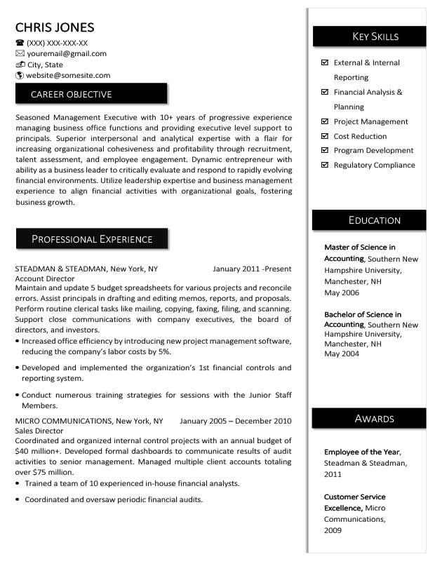 resume templates on microsoft word 2010