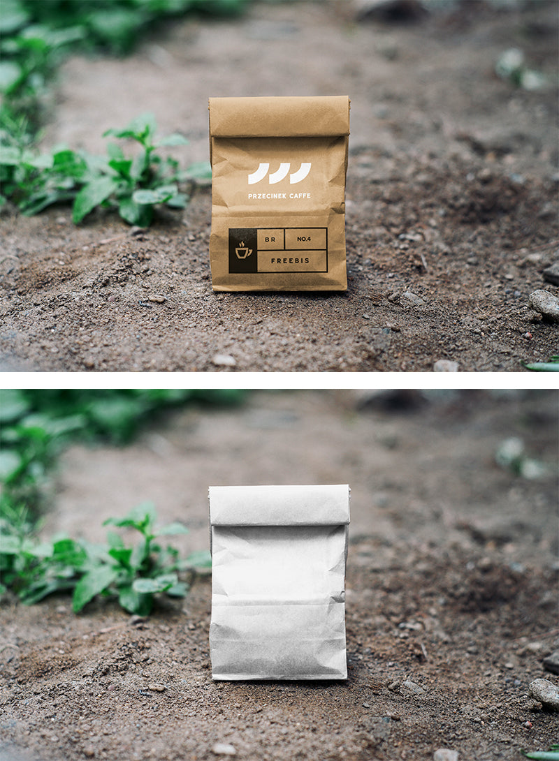 Free Kraft Brown Paper Bag (Mockup) - CreativeBooster