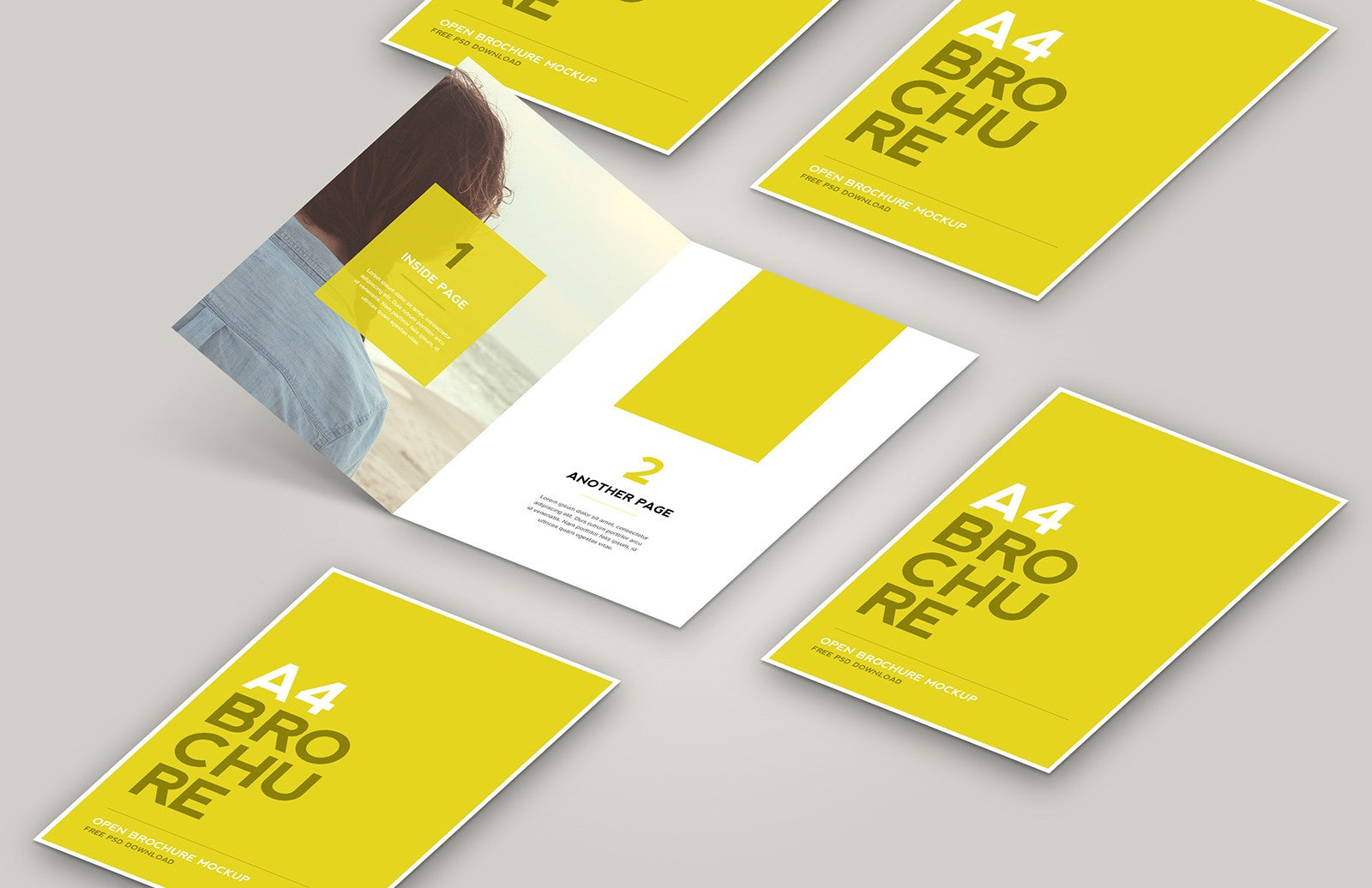 Free Open Brochure Mockup Creativebooster