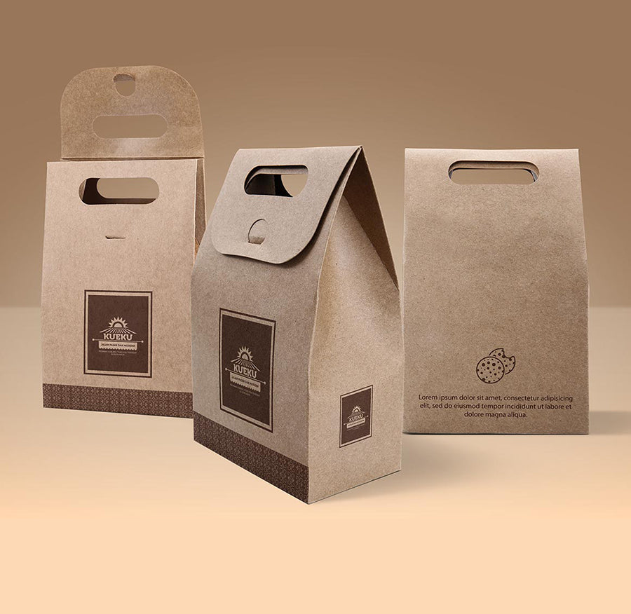 Download Free Kraft Cardboard Paper Bag Mockup Creativebooster