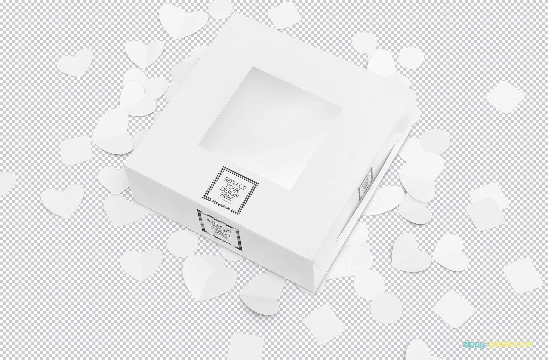 Free Lovely Cake Box Mockup - CreativeBooster