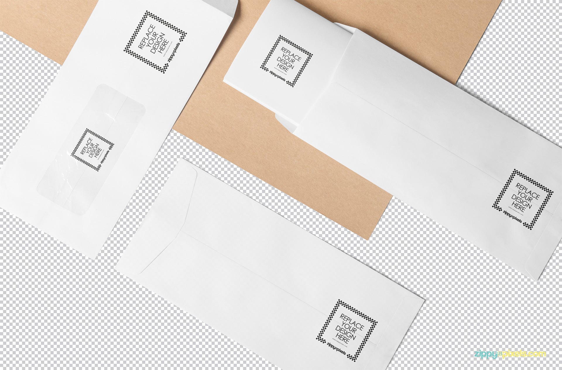 Download Free Envelope Mockup PSD - CreativeBooster