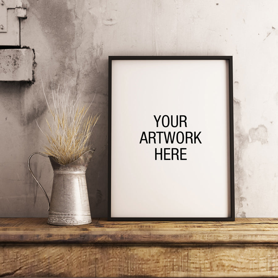 Download Free Industrial Artistic Interior Frame Mockup Creativebooster