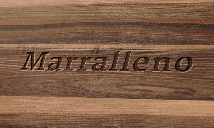 Download Free An Engraved Logo Mockup With Wood Background Creativebooster
