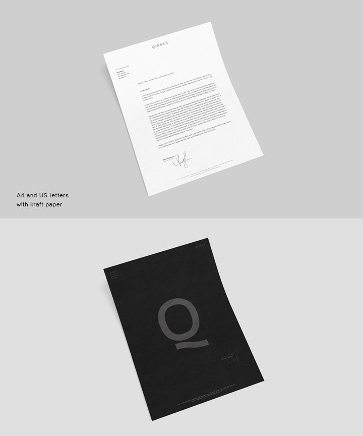 Download Free Kraft White Letterhead Poster in US and A4 Size ...