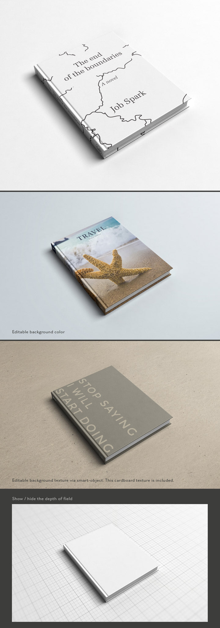 Download Free Photorealistic Mockup To Showcase Your Book Cover Design Creativebooster