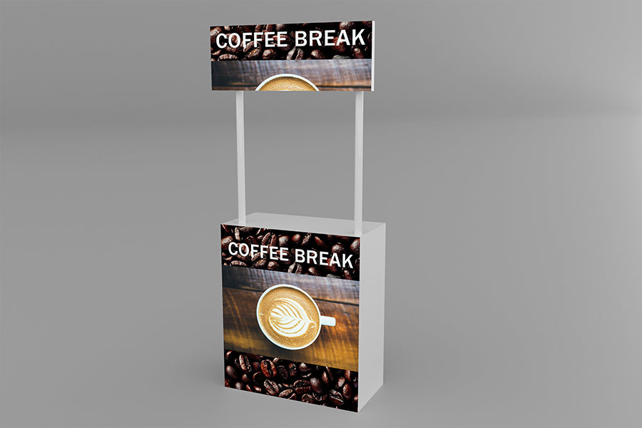 Free Promotional Stand Mockup - CreativeBooster