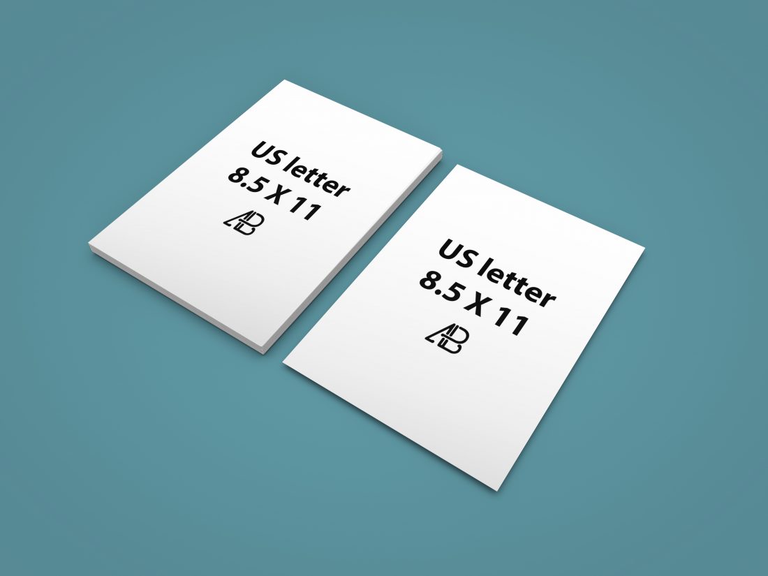 Download Free Realistic Us Letter Paper Mockup Creativebooster