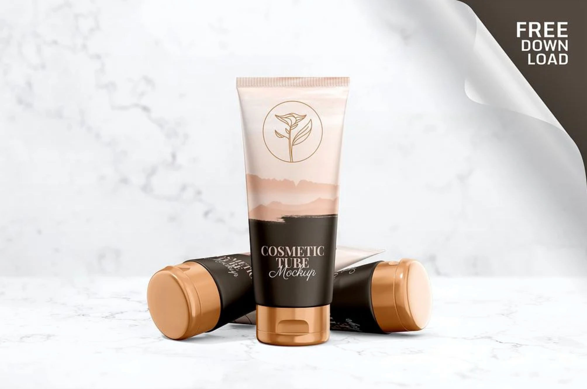 Download Free Cosmetic Tube Mockup Creativebooster