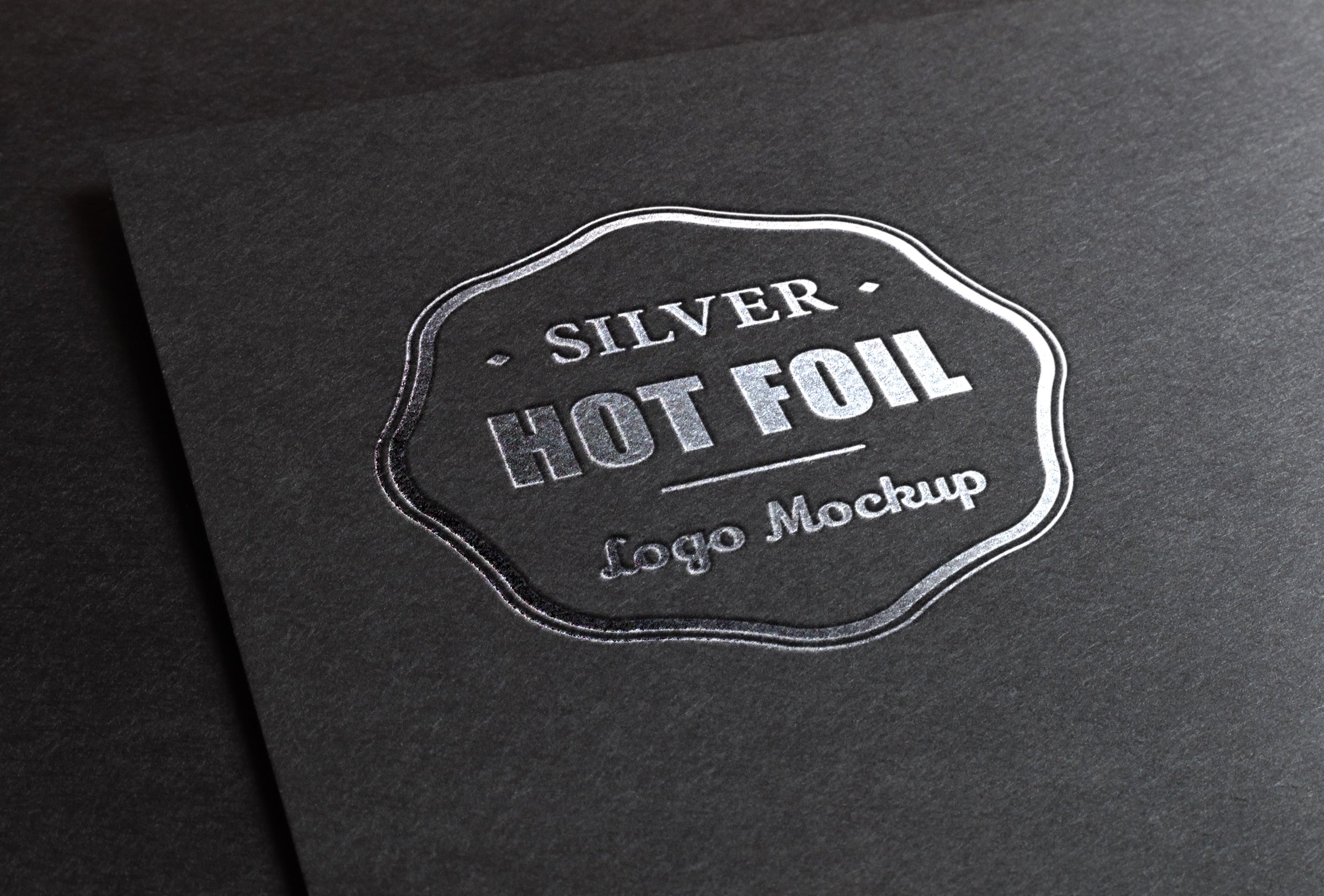 Download Free Silver Stamping Foil Logo Psd Mockup Creativebooster PSD Mockup Templates