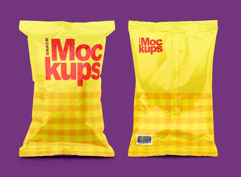 Download Free Snack Packaging Mockups - CreativeBooster