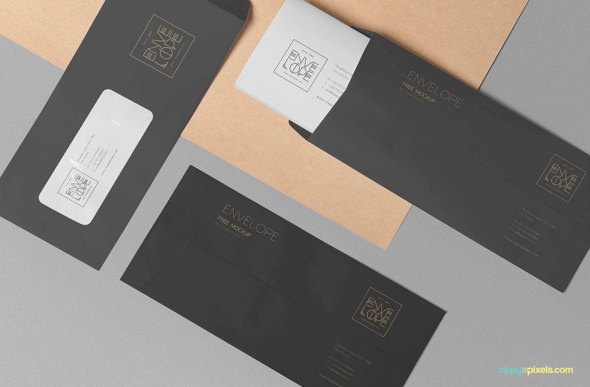 Download Free Envelope Mockup PSD - CreativeBooster PSD Mockup Templates