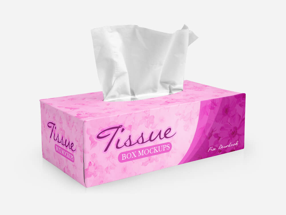 Download Free Tissue Box Mockups - CreativeBooster