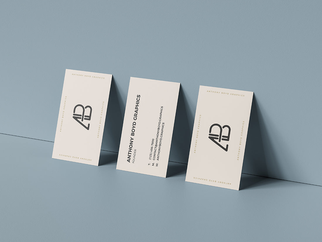Download Free Triple Business Card PSD Mockup - CreativeBooster