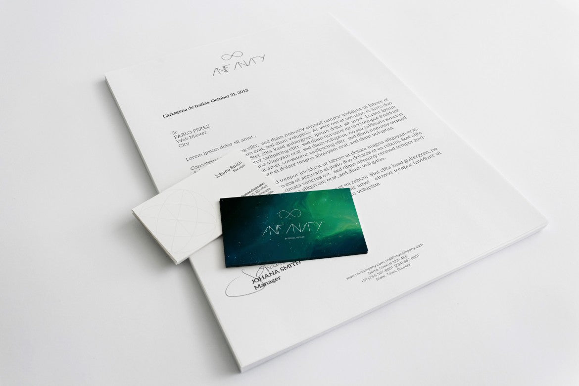 Download Free A4 Letterhead And Business Cards Stationery Mockup Creativebooster PSD Mockup Templates