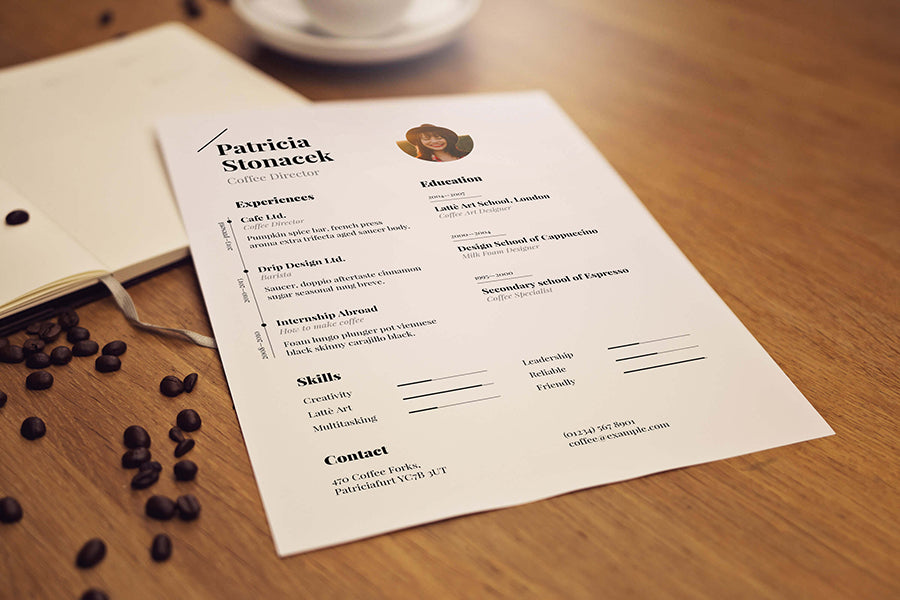 Download Free PSD Resume Paper Mockup - CreativeBooster