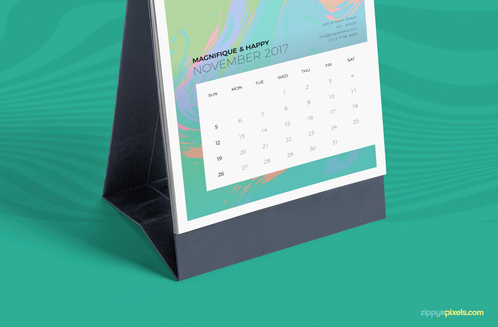 Download Free Desk Calendar Mockup PSD - CreativeBooster