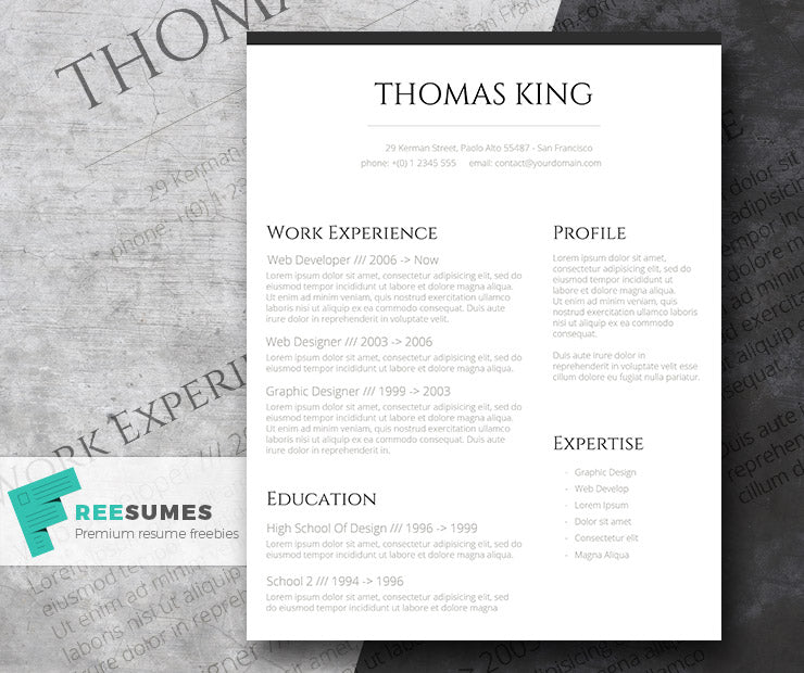 Clean Resume Template Word from cdn.shopify.com