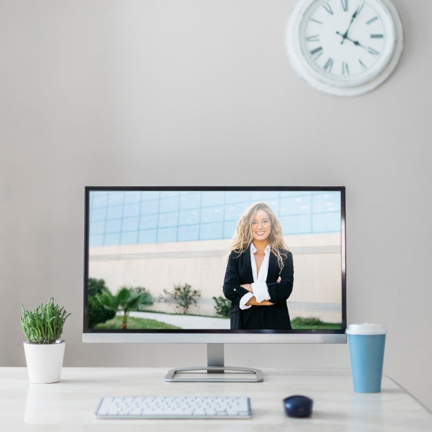 Download Free Computer Desk Mockup PSD - CreativeBooster