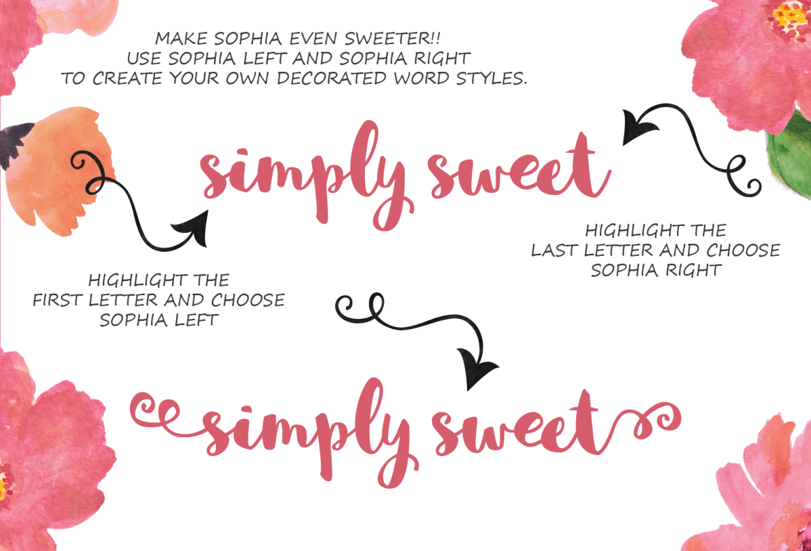 Sophia Free Handlettered Brush Script Font Creativebooster