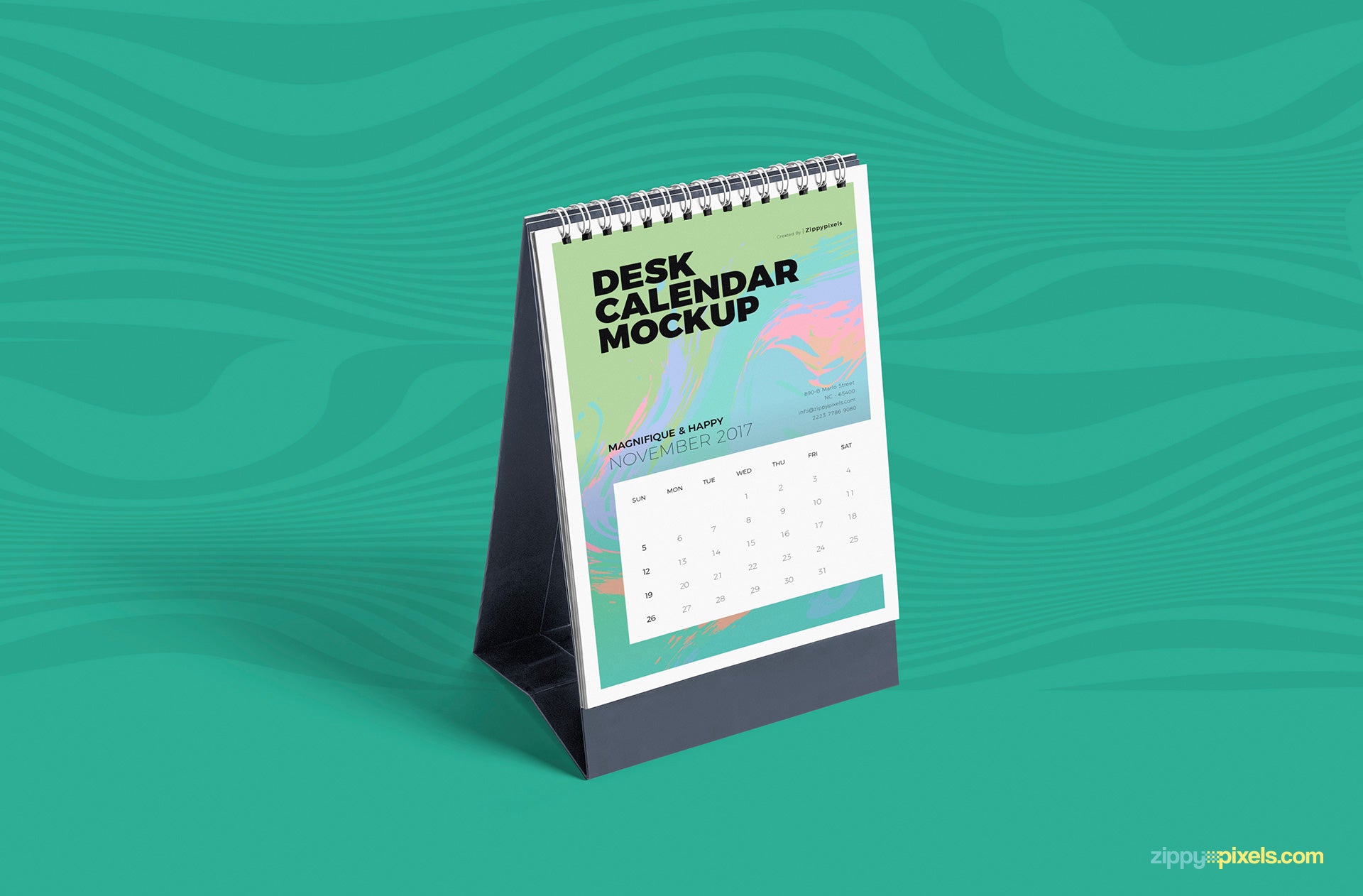 Download Free Desk Calendar Mockup Psd Creativebooster