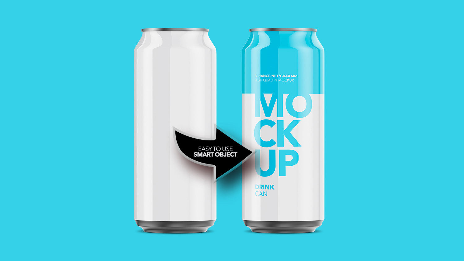 Download Free Can Of Soda And Beer Mockup Psd Creativebooster