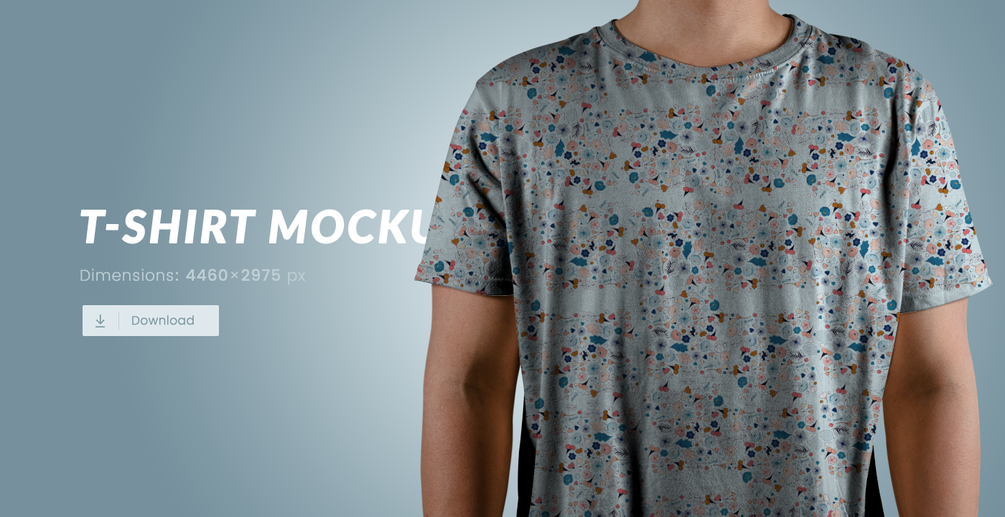 Download Free T Shirt Mockup On A Man Creativebooster