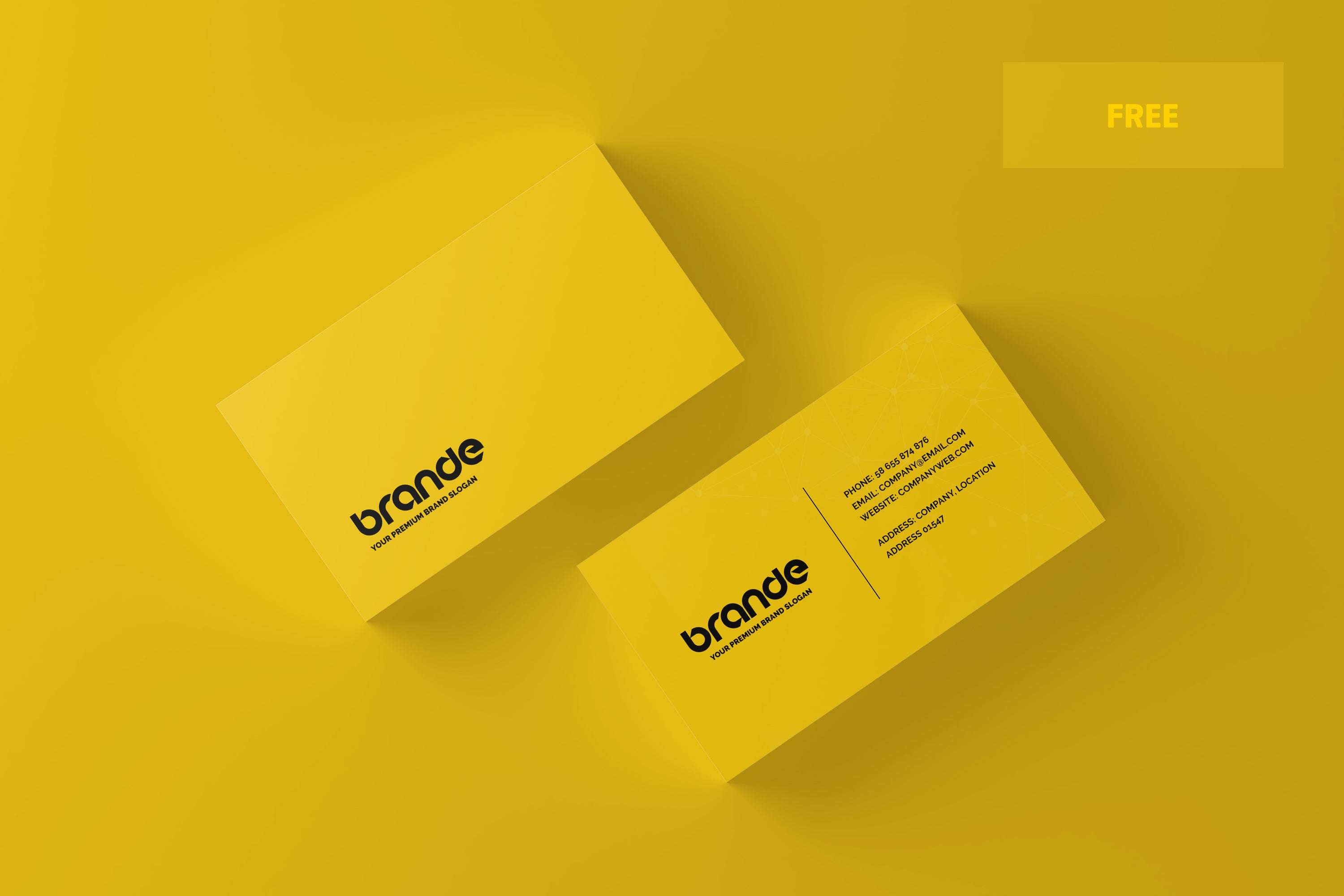 Free Simple and Minimal Business Card Mockup - CreativeBooster For Blank Business Card Template Photoshop