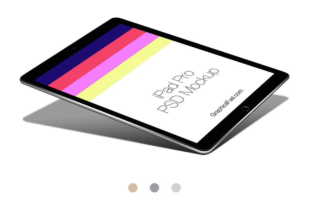 Download Free Floating iPad Pro PSD Mockup - CreativeBooster