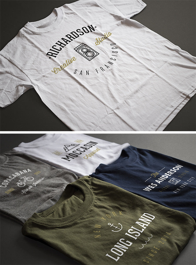 Download Free 2 Super Realistic T Shirt Mockups In A Side View Creativebooster PSD Mockup Templates