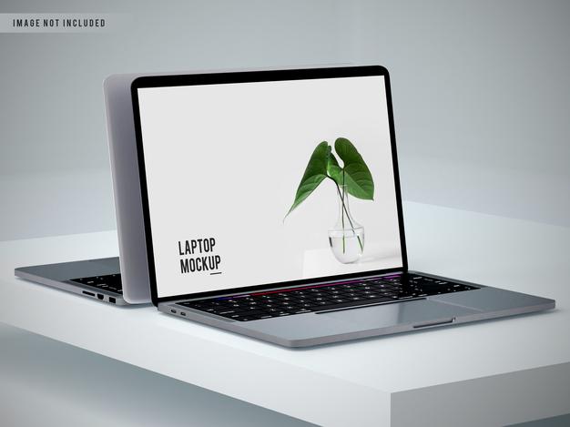 Free Fullscreen Laptop Mockup Design Psd Creativebooster 0999