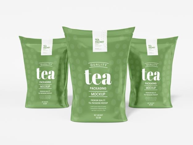 Free Glossy Foil Tea Bag Packaging Mockup Psd – CreativeBooster