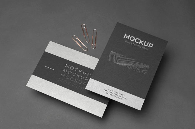 Free Triple Business Card PSD Mockup - CreativeBooster