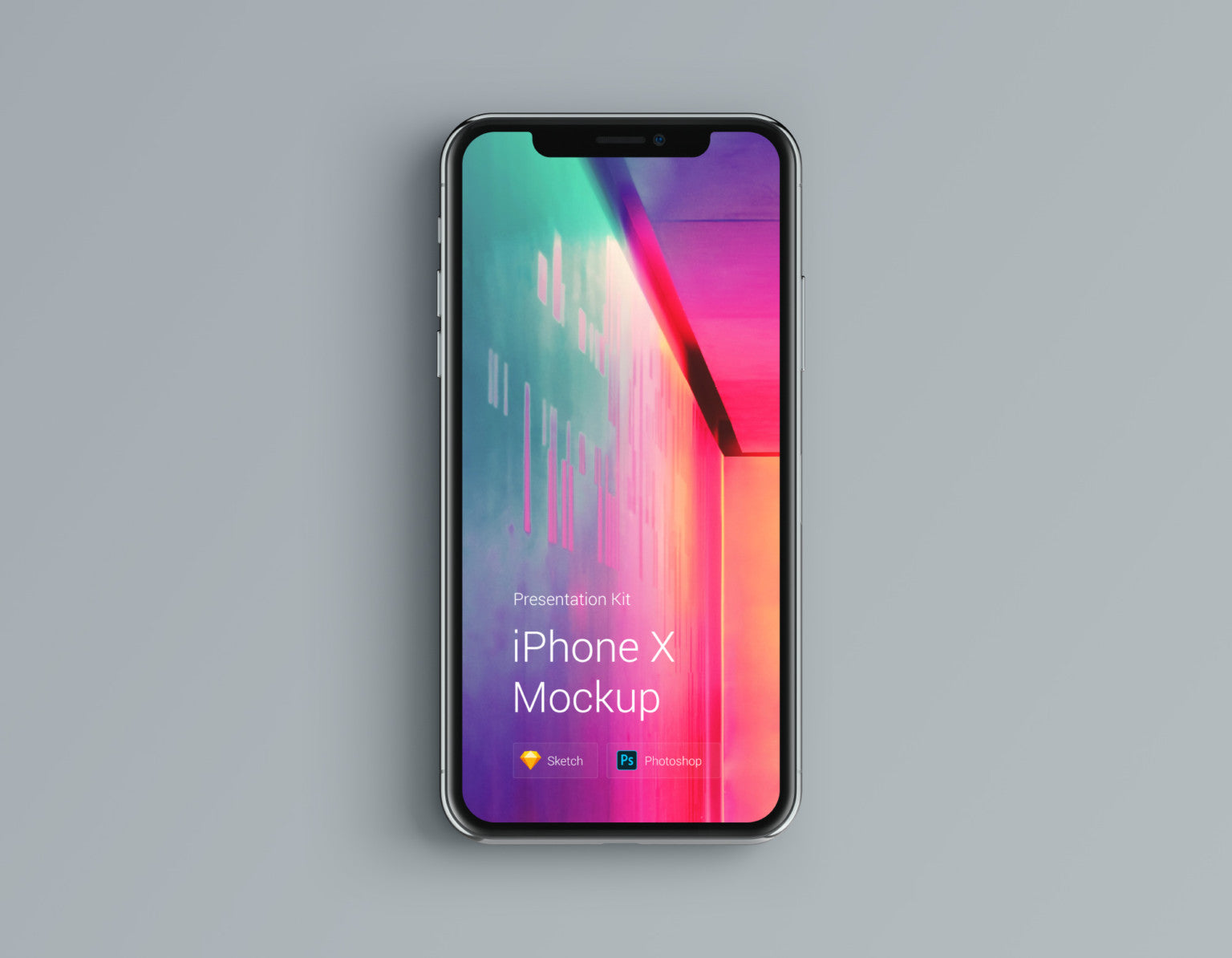 Download Free iPhone X Mockup with Changeable Color - CreativeBooster