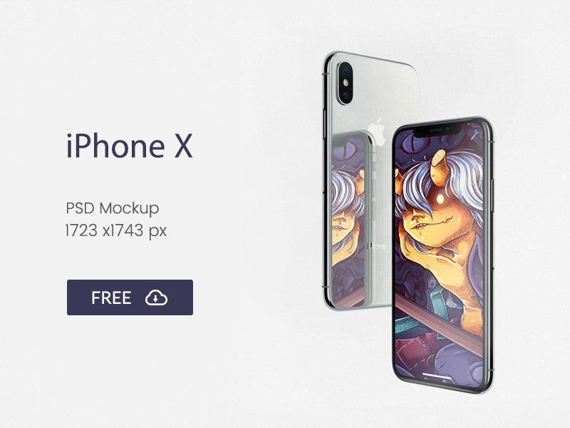 Download Free iPhone X Mockup Side Angle View - CreativeBooster