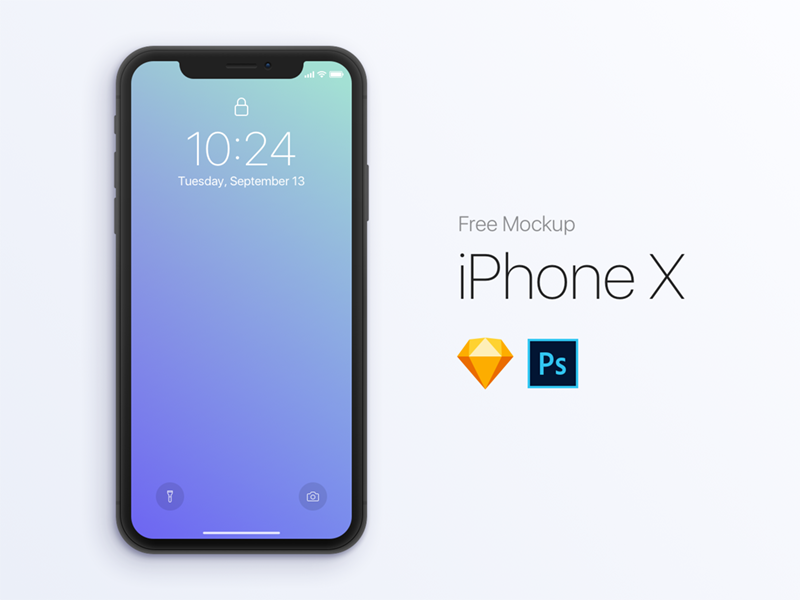 Download Free Flat Black iPhone Mockup PSD and Sketch - CreativeBooster
