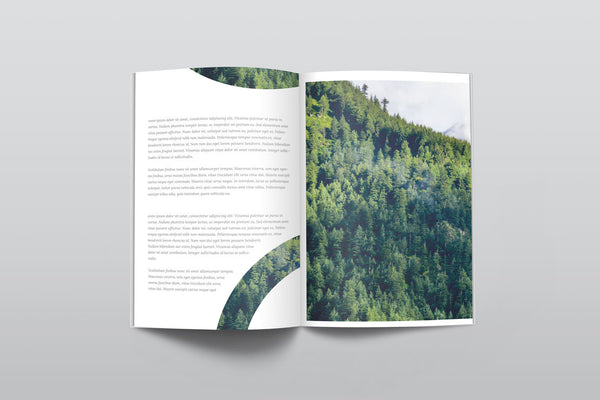 Free PSD Magazine Mockup Top View - CreativeBooster