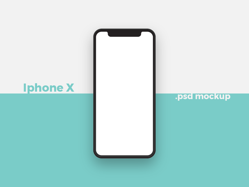 Download Free Iphone X Mockup From Front Angle Creativebooster