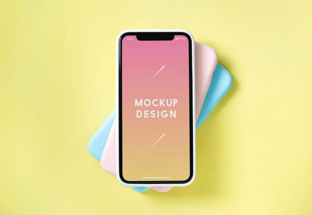 Free Green iPhone 11 Pro PSD Mockup - CreativeBooster