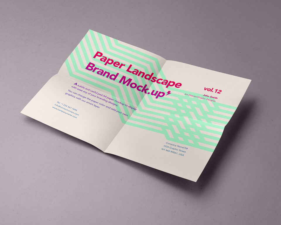 Download Free Psd A4 Paper Mockup Creativebooster