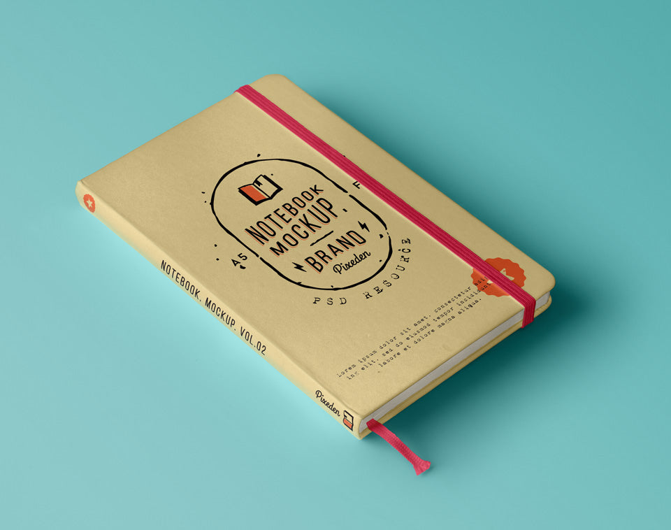 Download Free Classic Psd Notebook Mockup - CreativeBooster