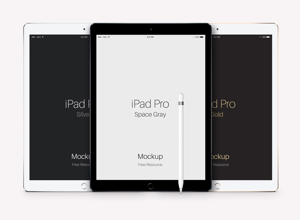 Download Free iPad Pro Vector Mockup Psd - CreativeBooster