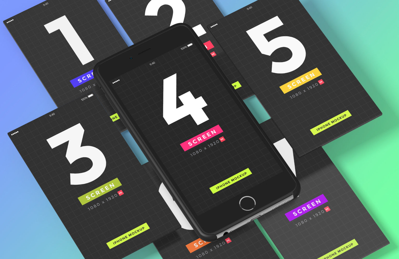 Download Free iPhone and Mobile Screen Designs Mockups - CreativeBooster