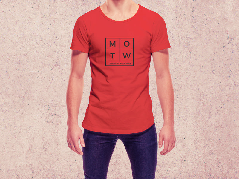 Download Free T Shirt Mockups Tagged Wearing Creativebooster