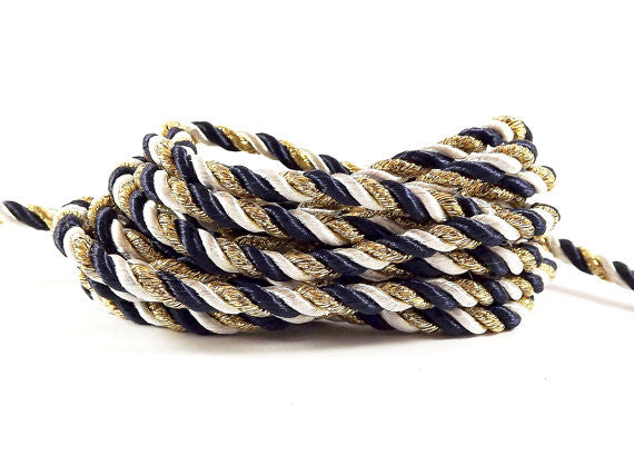 Satin Rope Trim 1/8 Satin Cord Yellow Rope / Beige Satin Rope / White  Satin Rope / Black Satin Rope / Burgundy Satin Rope