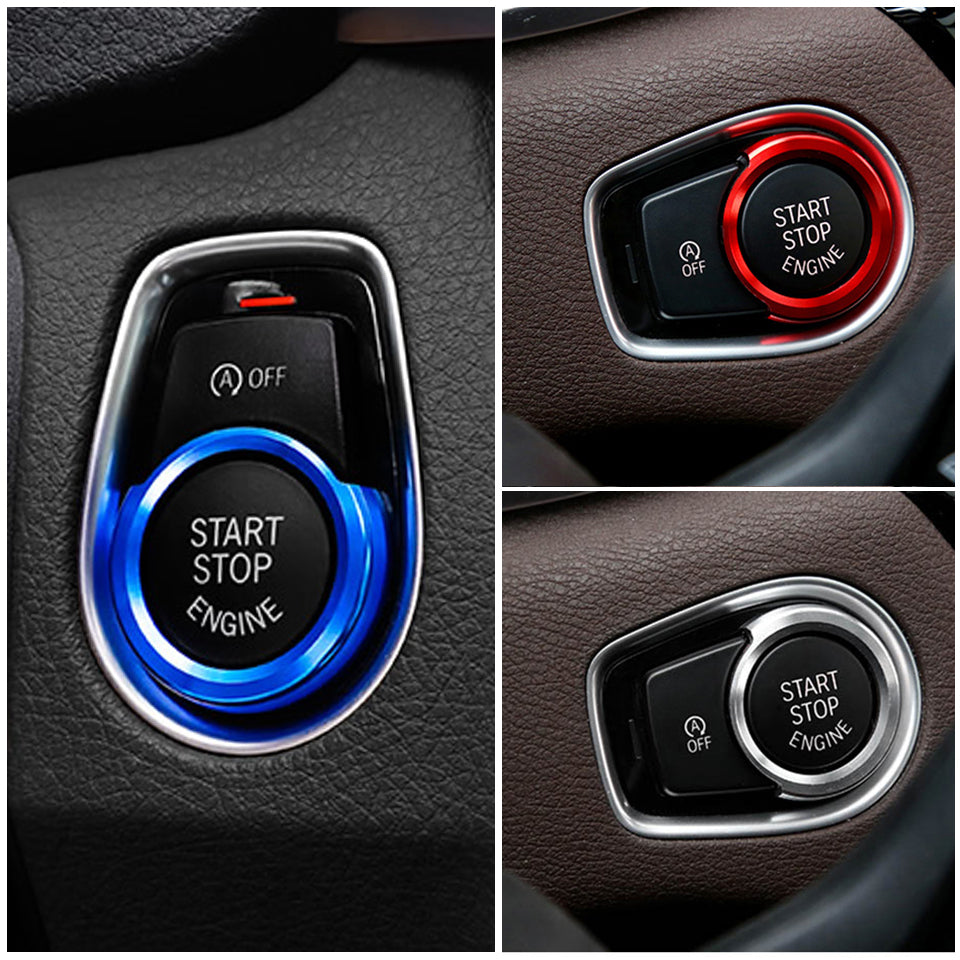 Aluminium Push Start / Stop Button Surround BMW AET